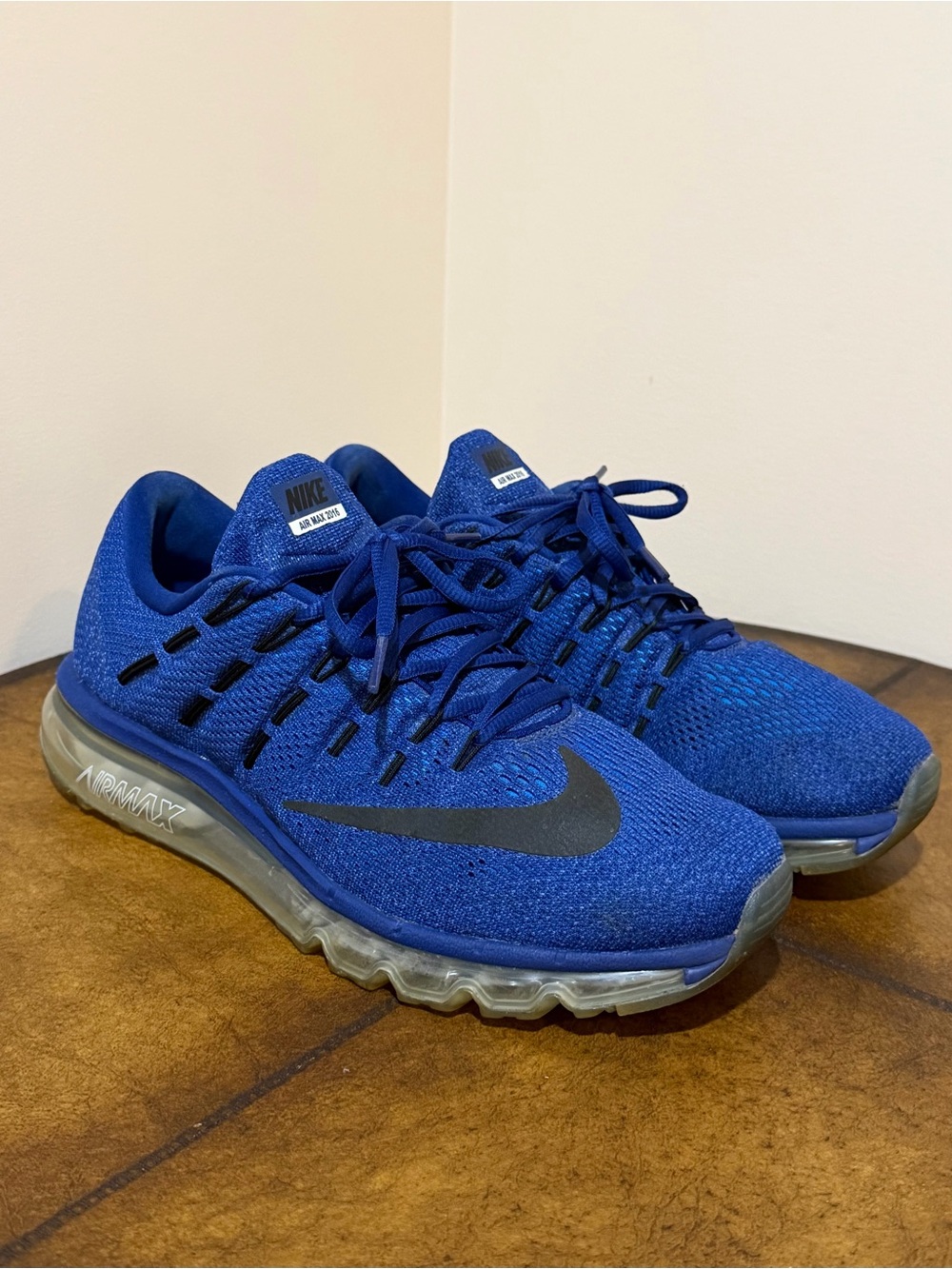 Mens Nike Air Max Deep Royal Blue Running Shoe 2016 Style: 806771-401 Size 10.5